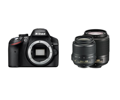 Aparat Nikon D3200 18-55VR + 55-200VR